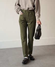 Chillfar | ハイウエストストレッチテーパード スリム　ツイル/デニムパンツ(チノパンツ)