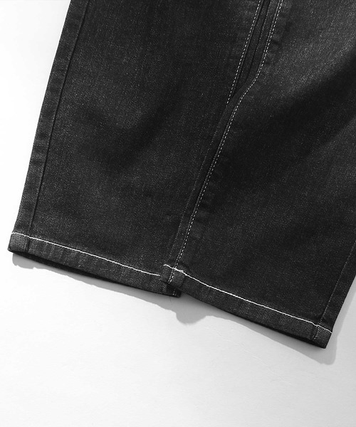 Chillfar（チルファー）の「ハイウエストストレッチテーパード スリム　ツイル/デニムパンツ（チノパンツ・レディース・ホワイト/ブラック/ベージュ/ブラウン/グレー/カーキ/サックスブルー/ブルー/ワンウォッシュ/ブラック系・SMALL/MEDIUM/LARGE/X-LARGE）」の13枚目の写真