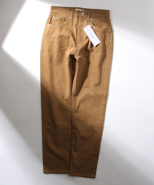 Chillfar（チルファー）の「ハイウエストストレッチテーパード スリム　ツイル/デニムパンツ（チノパンツ・レディース・ホワイト/ブラック/ベージュ/ブラウン/グレー/カーキ/サックスブルー/ブルー/ワンウォッシュ/ブラック系・SMALL/MEDIUM/LARGE/X-LARGE）」の18枚目の写真