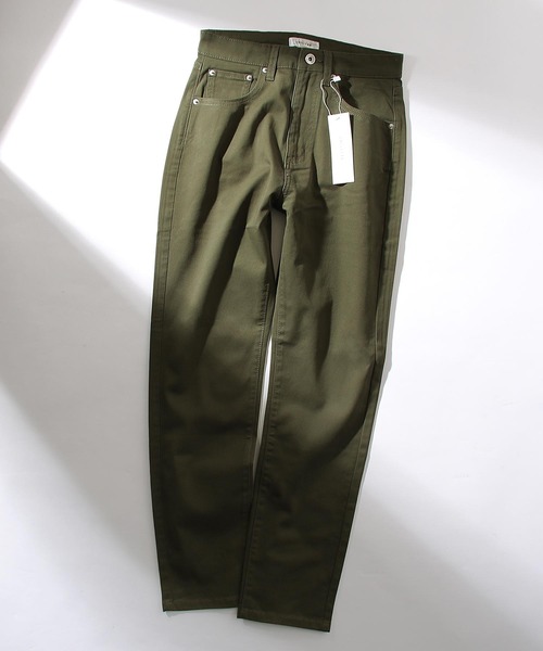 Chillfar（チルファー）の「ハイウエストストレッチテーパード スリム　ツイル/デニムパンツ（チノパンツ・レディース・ホワイト/ブラック/ベージュ/ブラウン/グレー/カーキ/サックスブルー/ブルー/ワンウォッシュ/ブラック系・SMALL/MEDIUM/LARGE/X-LARGE）」の16枚目の写真