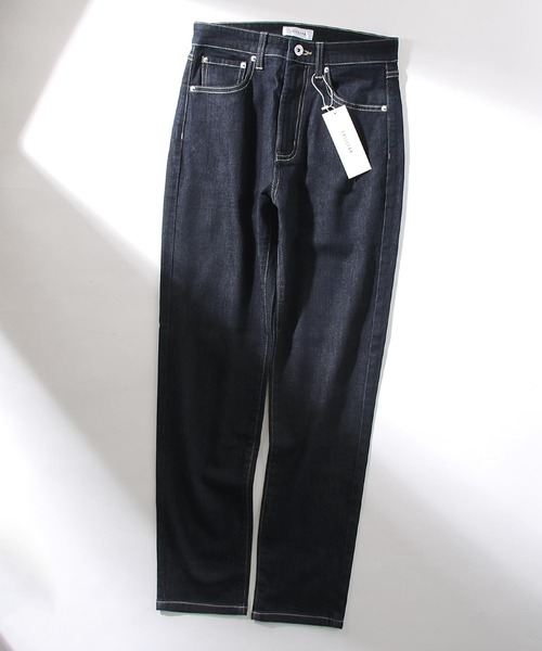 Chillfar（チルファー）の「ハイウエストストレッチテーパード スリム　ツイル/デニムパンツ（チノパンツ・レディース・ホワイト/ブラック/ベージュ/ブラウン/グレー/カーキ/サックスブルー/ブルー/ワンウォッシュ/ブラック系・SMALL/MEDIUM/LARGE/X-LARGE）」の21枚目の写真