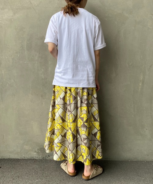 UNIVERSAL OVERALL（ユニバーサルオーバーオール）の「[UNIVERSAL OVERALL/ユニバーサルオーバーオール] 別注配色ステッチ半袖Tシャツ（Tシャツ/カットソー・レディース・ネイビー/ベージュ/ホワイト/ブラック・F）」の20枚目の写真