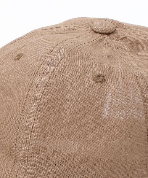 BEAUTY&YOUTH UNITED ARROWS（ビューティーアンドユースユナイテッドアローズ）の「BY∴ リネンキャップ ◆（キャップ・レディース・ナチュラル/モカ/ブラック/ライトピンク・FREE）」の7枚目の写真