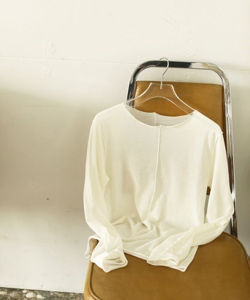 TODAYFUL メロウステッチロングTシャツ　ロンT 透トップス TODAYFUL メロウステッチロングTシャツロンT 透トップス