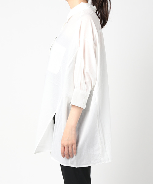 Heather（ヘザー）の「モモンガBIGシャツショートスリーブ　887990（シャツ/ブラウス・レディース・ピンク系その他/オフホワイト/パープル系その他/グレー系その他/ベージュ/ブラック/ホワイト系その他・FREE）」の8枚目の写真