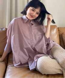 Heather | モモンガBIGシャツショートスリーブ　887990(シャツ/ブラウス)