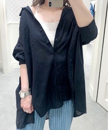 Heather | モモンガBIGシャツショートスリーブ　887990(シャツ/ブラウス)