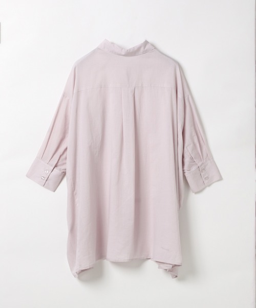 Heather（ヘザー）の「モモンガBIGシャツショートスリーブ　887990（シャツ/ブラウス・レディース・ピンク系その他/オフホワイト/パープル系その他/グレー系その他/ベージュ/ブラック/ホワイト系その他・FREE）」の18枚目の写真