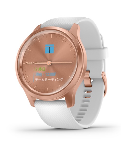 GARMIN（ガーミン）の「【GARMIN】ガーミン vivomove Style スマートウォッチ 活動量計（デジタル腕時計・レディース・ホワイト/モスグリーン・FREE）」の7枚目の写真