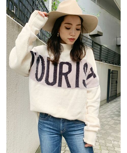 GYDA（ジェイダ）の「TOURISTモールジャガードニットTOPS（ニット