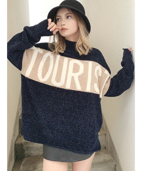 GYDA（ジェイダ）の「TOURISTモールジャガードニットTOPS（ニット