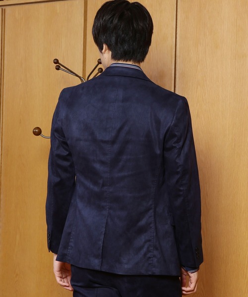 CROWDED CLOSET(クラウデッドクローゼット)の「コマスエードストレッチジャケット(テーラードジャケット・メンズ・ベージュ/ネイビー・LL/S/M/L)」の20枚目の写真