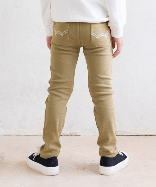 EDWIN（エドウィン）の「EDWIN/エドウイン ストレッチニットパンツ（その他パンツ・キッズ・ブラック/ベージュ/ネイビー/パープル/カーキ/グレー/オフホワイト/ピンク/レッド/ブルー/その他/マスタード/モカ/オレンジ/サックスブルー/ミント/ライトブルー/ラベンダー/グリーン・80ｃｍ/90cm/95cm/110cm/100cm/120cm/130cm）」の6枚目の写真