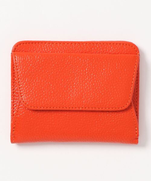 VitaFelice（ヴィータフェリーチェ）の「牛革二つ折り財布 ミニ財布（財布・レディース・ブラック/ワイン/オレンジ/ブルー/イエロー/ライトグレー/グリーン/ゴールド・FREE）」の7枚目の写真