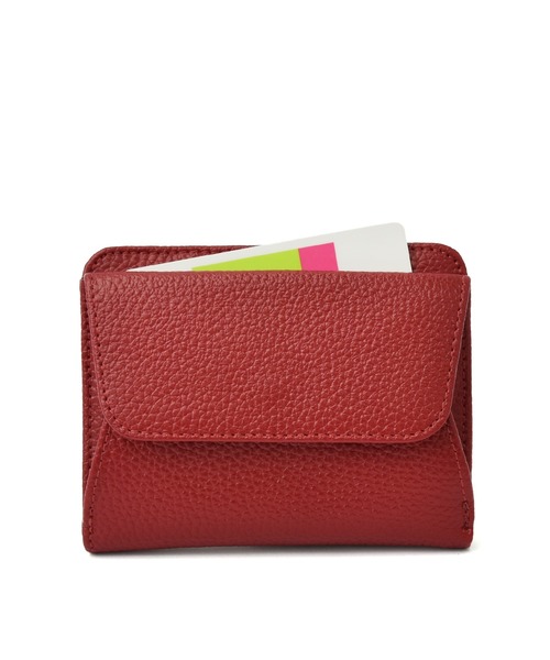 VitaFelice（ヴィータフェリーチェ）の「牛革二つ折り財布 ミニ財布（財布・レディース・ブラック/ワイン/オレンジ/ブルー/イエロー/ライトグレー/グリーン/ゴールド・FREE）」の14枚目の写真