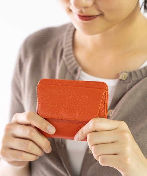 VitaFelice（ヴィータフェリーチェ）の「牛革二つ折り財布 ミニ財布（財布・レディース・ブラック/ワイン/オレンジ/ブルー/イエロー/ライトグレー/グリーン/ゴールド・FREE）」の18枚目の写真