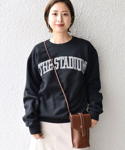 Russell Athletic（ラッセルアスレティック）の「【WEB限定/SHIPS別注】RUSSELL ATHLETIC: ビッグシルエット プリント スウェット (トレーナー)（スウェット・メンズ・ホワイト/ネイビー/グレー/ブラック・S/M/L/XL/XXL）」の8枚目の写真