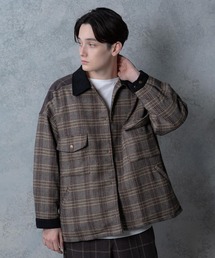 INTER FACTORY | WEARISTA 風早ゆうた×INTER FACTORY チェック切り替えオーバーサイズCPOジャケット※セットアップ可能(その他アウター)