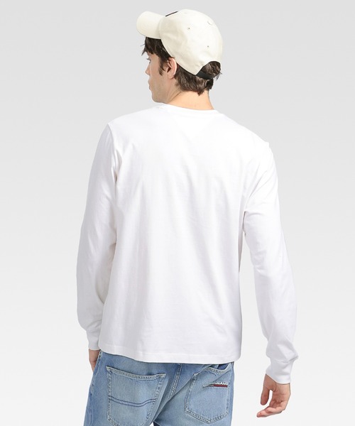 tommy jeans（トミー ジーンズ）の「ロゴロングスリーブTシャツ（Tシャツ/カットソー・メンズ・ブラック/ホワイト・LARGE/X-LARGE/MEDIUM/SMALL）」の3枚目の写真