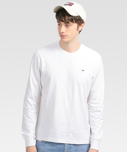 tommy jeans（トミー ジーンズ）の「ロゴロングスリーブTシャツ（Tシャツ/カットソー・メンズ・ブラック/ホワイト・LARGE/X-LARGE/MEDIUM/SMALL）」の10枚目の写真