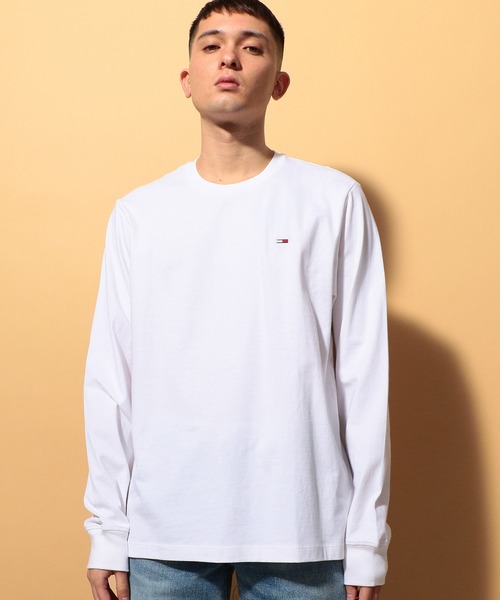 tommy jeans（トミー ジーンズ）の「ロゴロングスリーブTシャツ（Tシャツ/カットソー・メンズ・ブラック/ホワイト・LARGE/X-LARGE/MEDIUM/SMALL）」の13枚目の写真