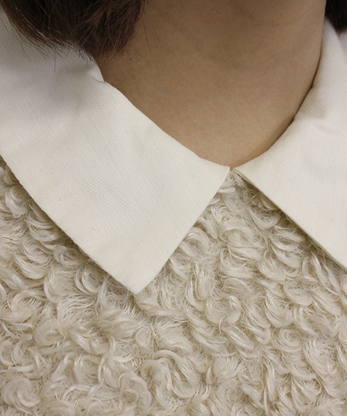 mystic（ミスティック）の「モコモコベストドッキングシャツ（Tシャツ/カットソー・レディース・ベージュ/キャメル/チャコールグレー・FREE/ﾌﾘ-）」の9枚目の写真