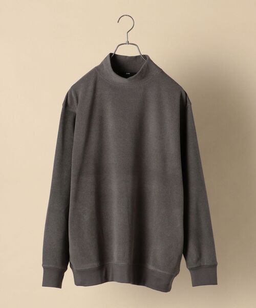 SHIPS（シップス）の「SHIPS: 吸湿発熱 スムース ハイネック プルオーバー（Tシャツ/カットソー・メンズ・ダークグレー/ナチュラル/キャメル/ロイヤルブルー・SMALL/MEDIUM/LARGE）」の2枚目の写真