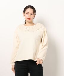 Samansa Mos2 | レース衿カットソー(Tシャツ/カットソー)