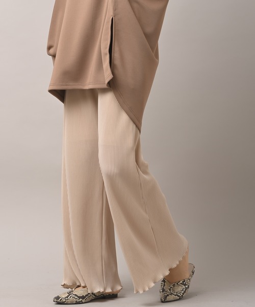 rps（アールピーエス）の「カットプリーツイージーパンツ（その他パンツ・レディース・ブラック/ブルー/ミント/ライトベージュ/ライトピンク・M）」の3枚目の写真