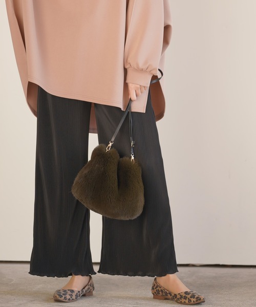 rps（アールピーエス）の「カットプリーツイージーパンツ（その他パンツ・レディース・ブラック/ブルー/ミント/ライトベージュ/ライトピンク・M）」の10枚目の写真