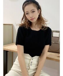 RESEXXY | ツイードライクニットトップス(ニット/セーター)