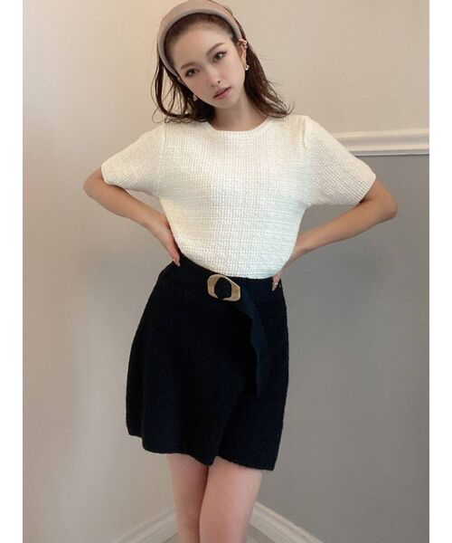 RESEXXY（リゼクシー）の「ツイードライクニットトップス（ニット/セーター・レディース・ホワイト/ブラック/その他/その他1・FREE）」の21枚目の写真