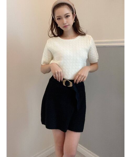 RESEXXY（リゼクシー）の「ツイードライクニットトップス（ニット/セーター・レディース・ホワイト/ブラック/その他/その他1・FREE）」の18枚目の写真