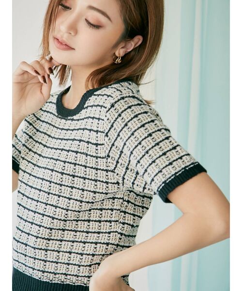 RESEXXY（リゼクシー）の「ツイードライクニットトップス（ニット/セーター・レディース・ホワイト/ブラック/その他/その他1・FREE）」の19枚目の写真