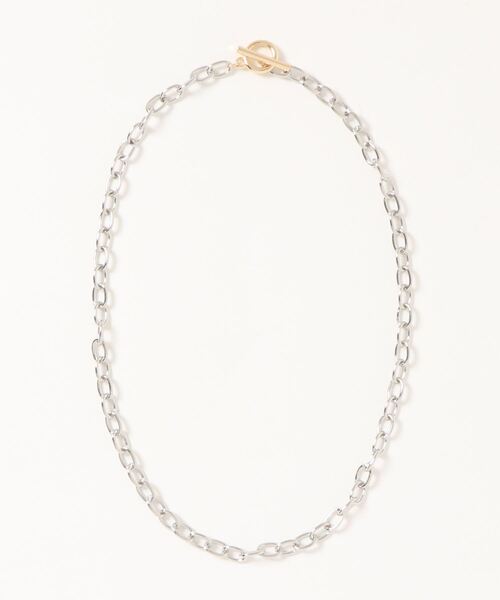 LOWRYS FARM（ローリーズファーム）の「マンテルネックレス　933069（ネックレス・レディース・シルバー系その他/シルバー/アイボリー・FREE）」の3枚目の写真