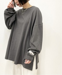BIGスリット入りロンT 【ZOZOTOWN限定アイテム】