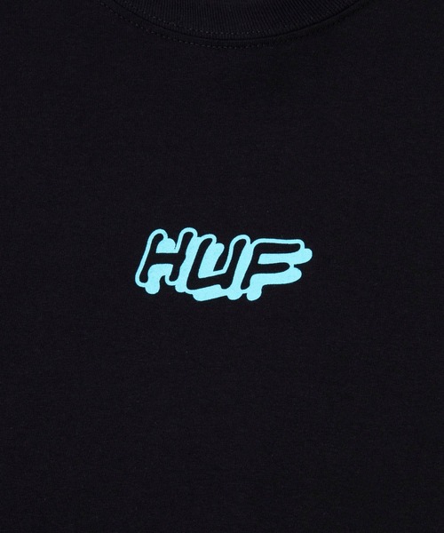 ★国内在庫/即発可*HUF*POLICE-RAIDプリント長袖Tシャツ★ ☆国内在庫/即発可*HUF*POLICE-RAIDプリント長袖Tシャツ☆ (HUF