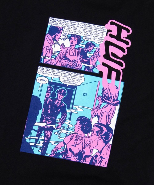HUF（ハフ）の「POLICE RAID L/SL TEE HUF ハフ店舗限定 Tシャツ