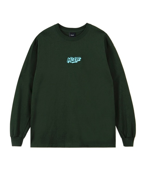 ★国内在庫/即発可*HUF*POLICE RAID 長袖Tシャツ/Sサイズ★ HUF（ハフ）の「POLICE RAID L/SL TEE HUF ハフ店舗限定 Tシャツ