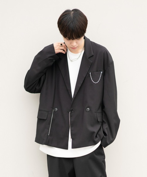 EDEL（エーデル）の「EDEL - Lining color jacket（テーラードジャケット・メンズ・ブラック/ベージュ・MEDIUM/LARGE）」の12枚目の写真