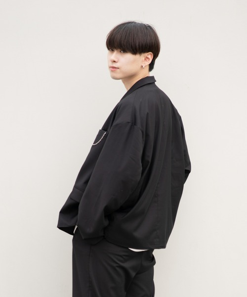 EDEL（エーデル）の「EDEL - Lining color jacket（テーラードジャケット・メンズ・ブラック/ベージュ・MEDIUM/LARGE）」の16枚目の写真
