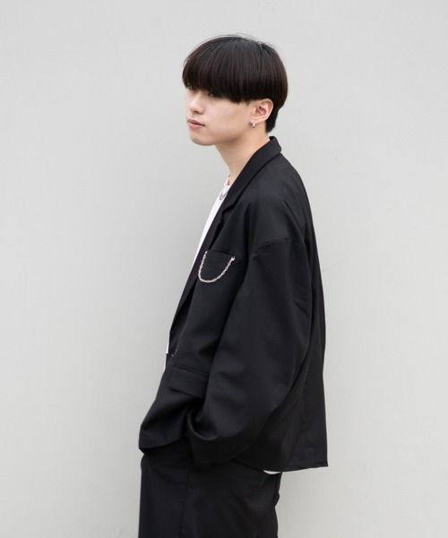 EDEL（エーデル）の「EDEL - Lining color jacket（テーラードジャケット・メンズ・ブラック/ベージュ・MEDIUM/LARGE）」の18枚目の写真