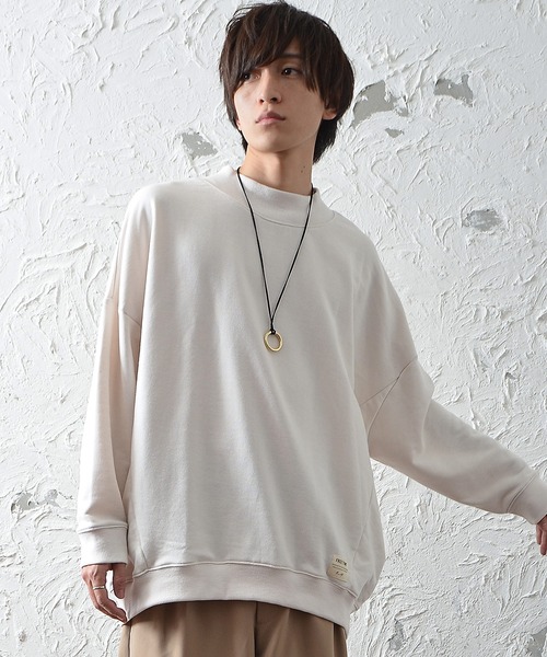 MinoriTY（マイノリティ）の「スウェット ビッグシルエット ドルマンスリーブ 長袖トレーナー 春服 冬服（スウェット・メンズ・アイボリー/ブルー/パープル/モカ/チャコール/グリーン/グレー系その他/ネイビー・FREE）」の19枚目の写真
