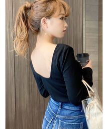 RESEXXY | 【IS】バックオープントップス(Tシャツ/カットソー)