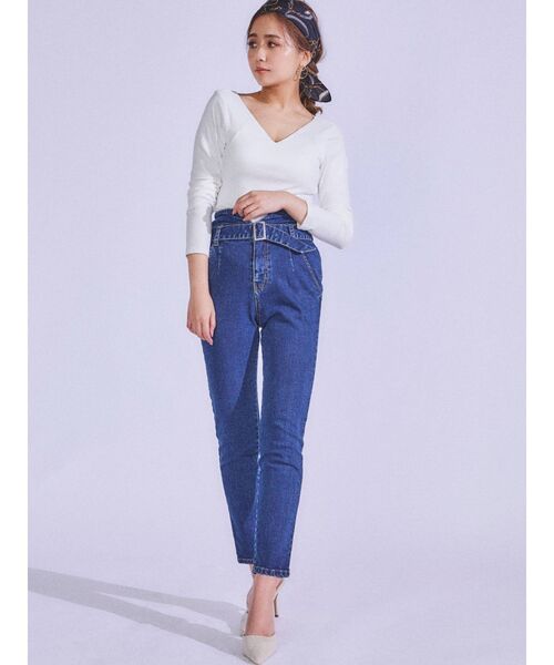 RESEXXY（リゼクシー）の「【IS】バックオープントップス（Tシャツ/カットソー・レディース・ホワイト/ブラック/オレンジ・FREE）」の17枚目の写真