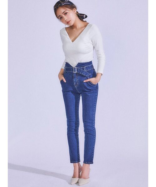 RESEXXY（リゼクシー）の「【IS】バックオープントップス（Tシャツ/カットソー・レディース・ホワイト/ブラック/オレンジ・FREE）」の18枚目の写真