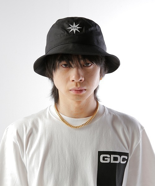 GDC（ジーディーシー）の「LOGO BUCKET HAT（ハット・メンズ・ホワイト/ブラック/カーキ・FREE）」の21枚目の写真