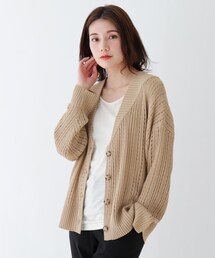 SHOO・LA・RUE | 透かし柄セーラーカラー風ニットボレロカーディガン(カーディガン/ボレロ)