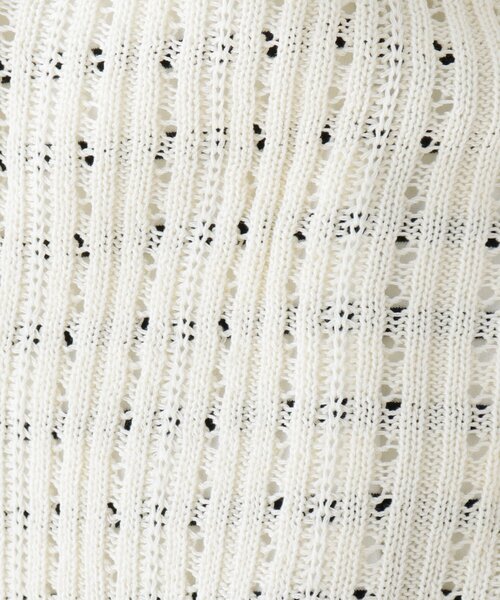 SHOO・LA・RUE（シューラルー）の「◆透かし柄セーラーカラー風ニットボレロカーディガン（カーディガン/ボレロ・レディース・ベージュ/ネイビー/オフホワイト・02/03/04）」の10枚目の写真