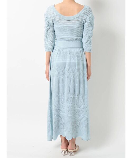 dazzlin（ダズリン）の「クロシェ切替マーメイドワンピース（ワンピース・レディース・ブラウン/オフホワイト/オレンジ/ブルー・FREE）」の7枚目の写真